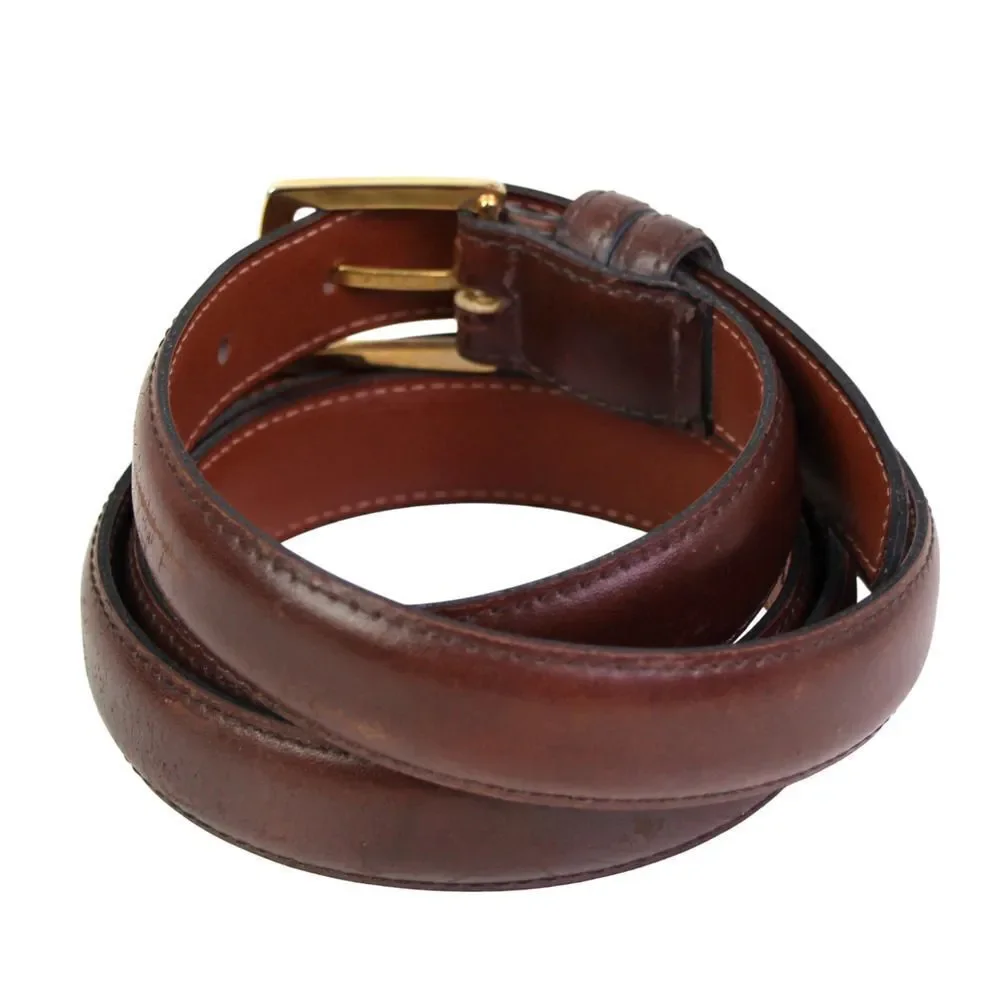 Made in USA BROWN GENUINE LEATHER 7/8